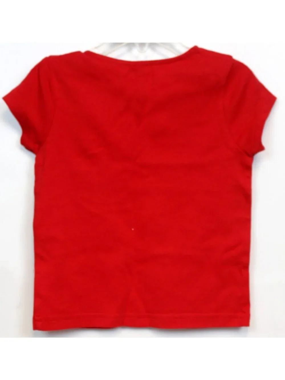 2008 Gymboree Cherry Baby Tee T-Shirt sz 3T Red Fruit cap Sleeves Keyhole Neck